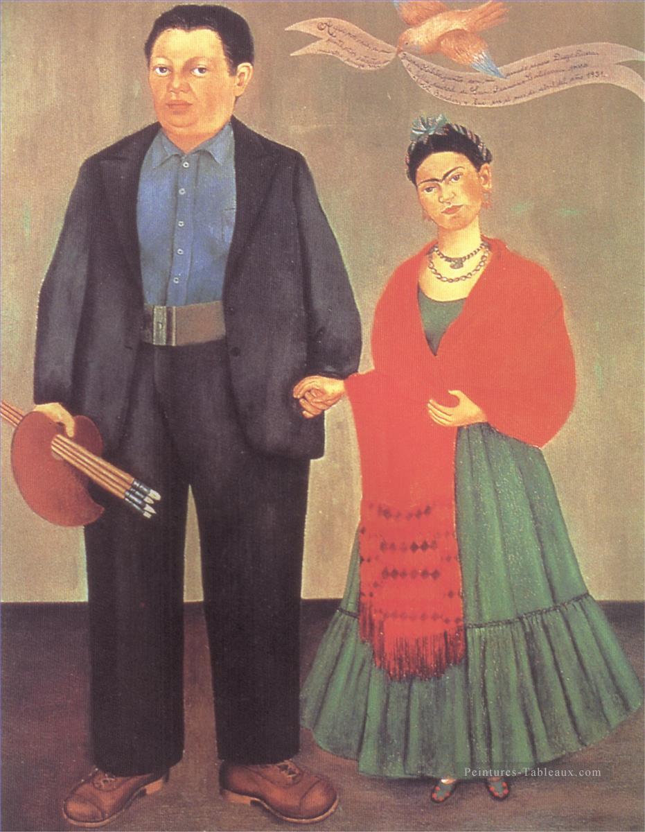 Frieda et Diego Rivera féminisme Frida Kahlo Peintures à l'huile